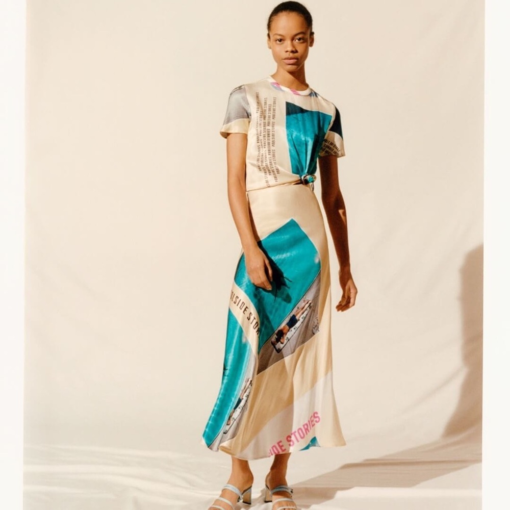Maje Slim Aarons Poolside Stories Dress size 40
